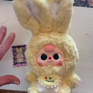 Baby Three Yellow Bunny Plush